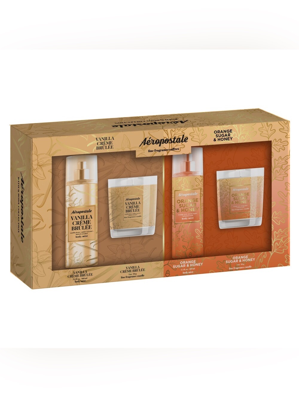 Aeropostale Fine Fragrance Collection Vanilla Orange Sugar Honey Scents Gift Set